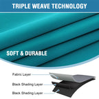 H.Versailtex 100% Blackout Curtains For Bedroom With Black Liner Full Room Darkening Curtains Thermal Back Tab/Rod Pocket Window