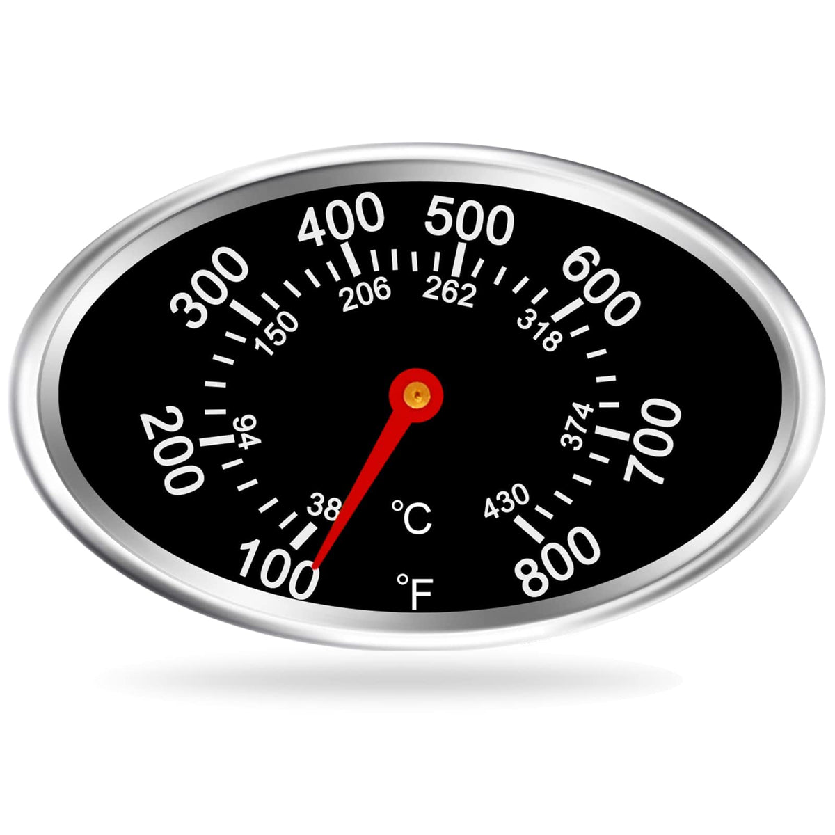 Grill Lid Thermometer Heat Indicator Replacement For Grill Master Nexgrill 720-0697, 720-0737, Bbq Grill Temperature Gauge Repla
