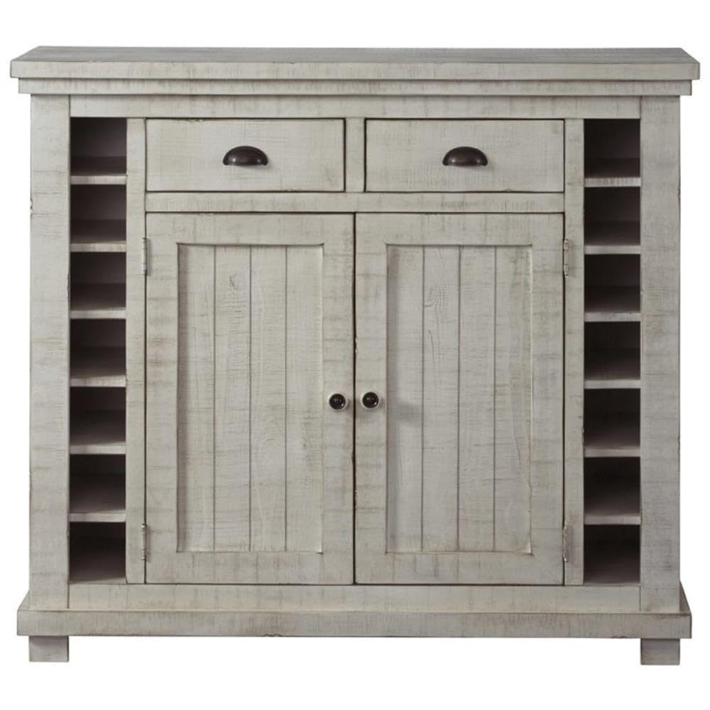 Progressive Furniture Willow Server, Distressed White