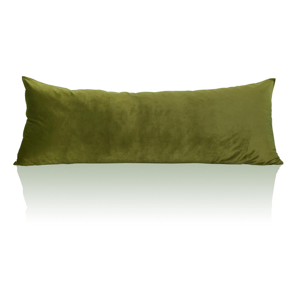 Stangh Soft Velvet Body Pillow Covers - Olive Green Body Pillow Pillowcase For Babies Pregnancy All Seasons Suitable For Bed/Cou