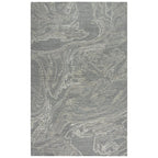 Alora Decor Peace 8'9" X 11'9" Abstract Gray/Gray Hand-Tufted Area Rug