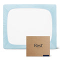 Rest® Evercool®+ Fitted Sheet, King Size, Light Blue, 15' Deep (Up To 18’’), Breathable Bedding For Hot Sleeper And Night Sweats, Bed Sheet With Ionic+ Self-Cleaning Silver Yarn For Sensitive Skin