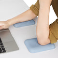 Leolee Elbow Rest Pads For Desk, Blue Ergonomic Wrist Rest Pad Arm Rest Pads With Memory Foam & Non-Slip Base, Armrest Cushion S
