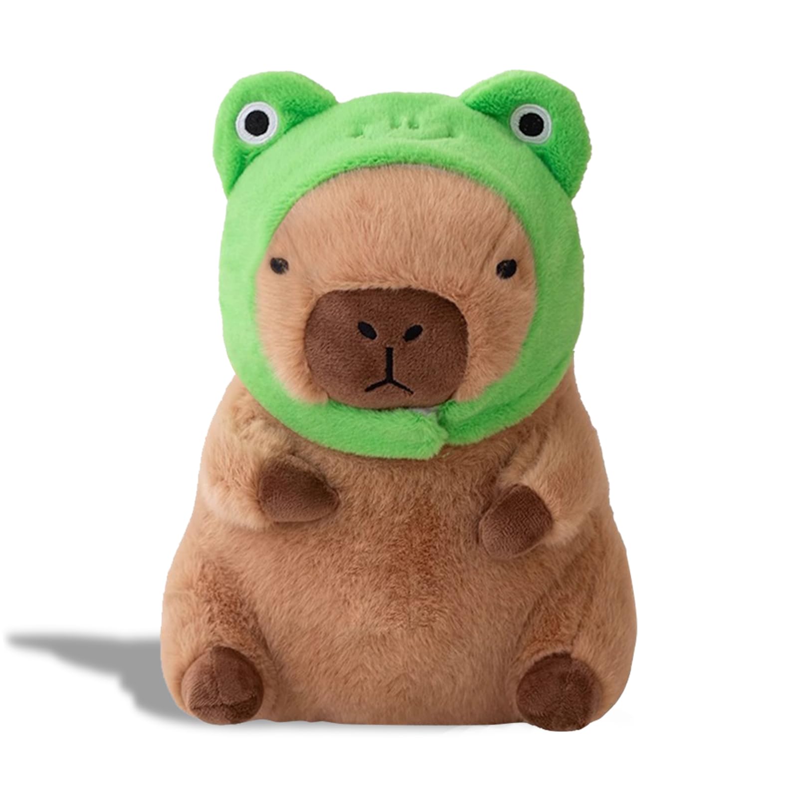 Acgtrick Cute Capybara Plush Soft Capybara Stuffed Animal With Frog Hat Kawaii Capybara Plush Toys Stuffed Capybara Doll Pillow