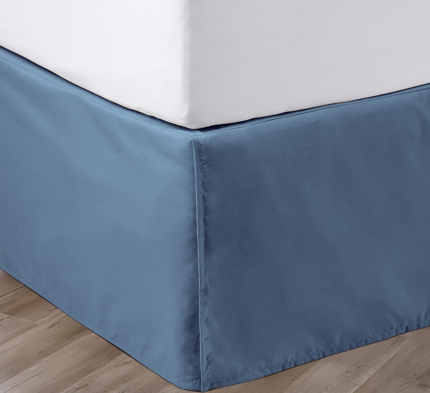 Sgi 21 Inch Drop Bed Skirt California King Size With Platform To Stay In Place Elegant Pleated Design With Split Corners Wrinkle