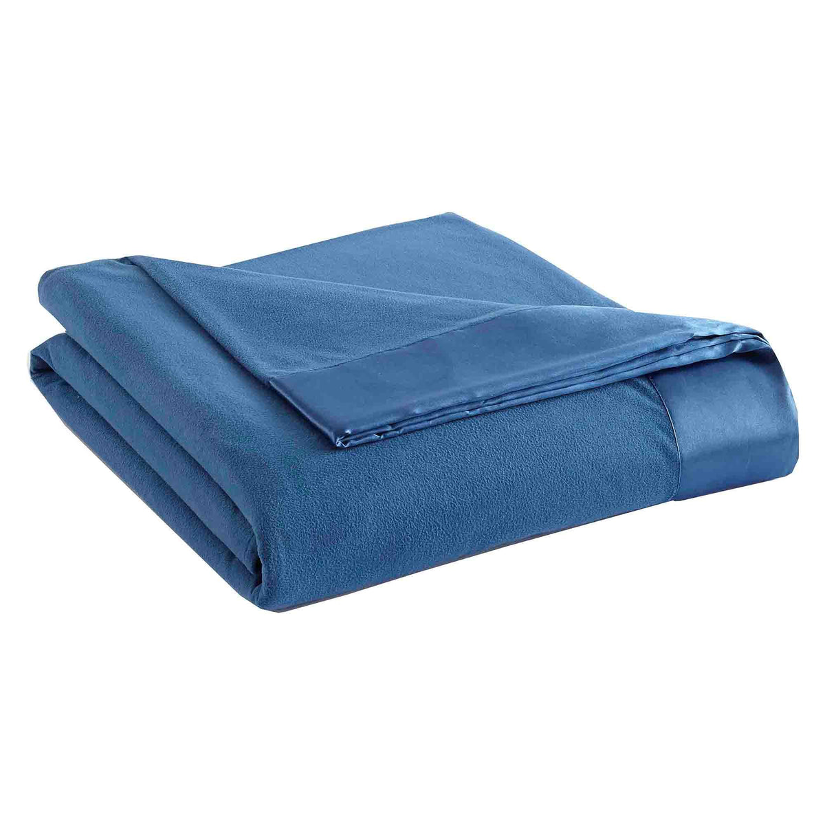 Thermee Micro Flannel King-Size All Seasons Lightweight Sheet Blanket, Machine Wash & Dry, No Pilling, 108Lx90W, Country Blue