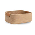 Alby Jute Cotton Storage Gift Basket, Rectangle Case For Closet, Packing, Wedding Organizer Box Jute Basket Handwoven EcoFriend
