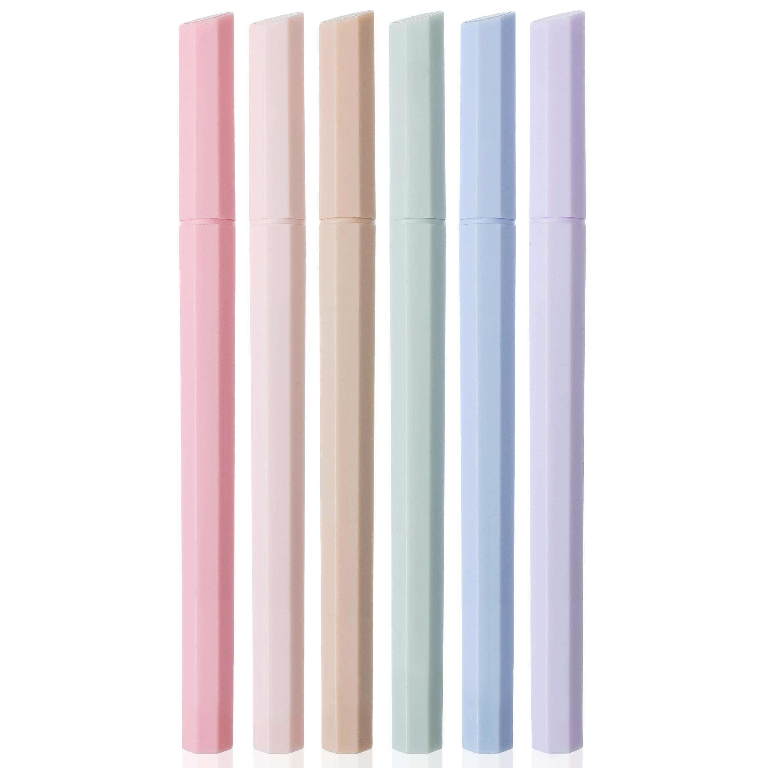 Mr. Pen- Aesthetic Highlighters, 6 Pack, Muted Pastel Color, Chisel Tip, Cute Highlighter, Assorted Colors, School Supplies