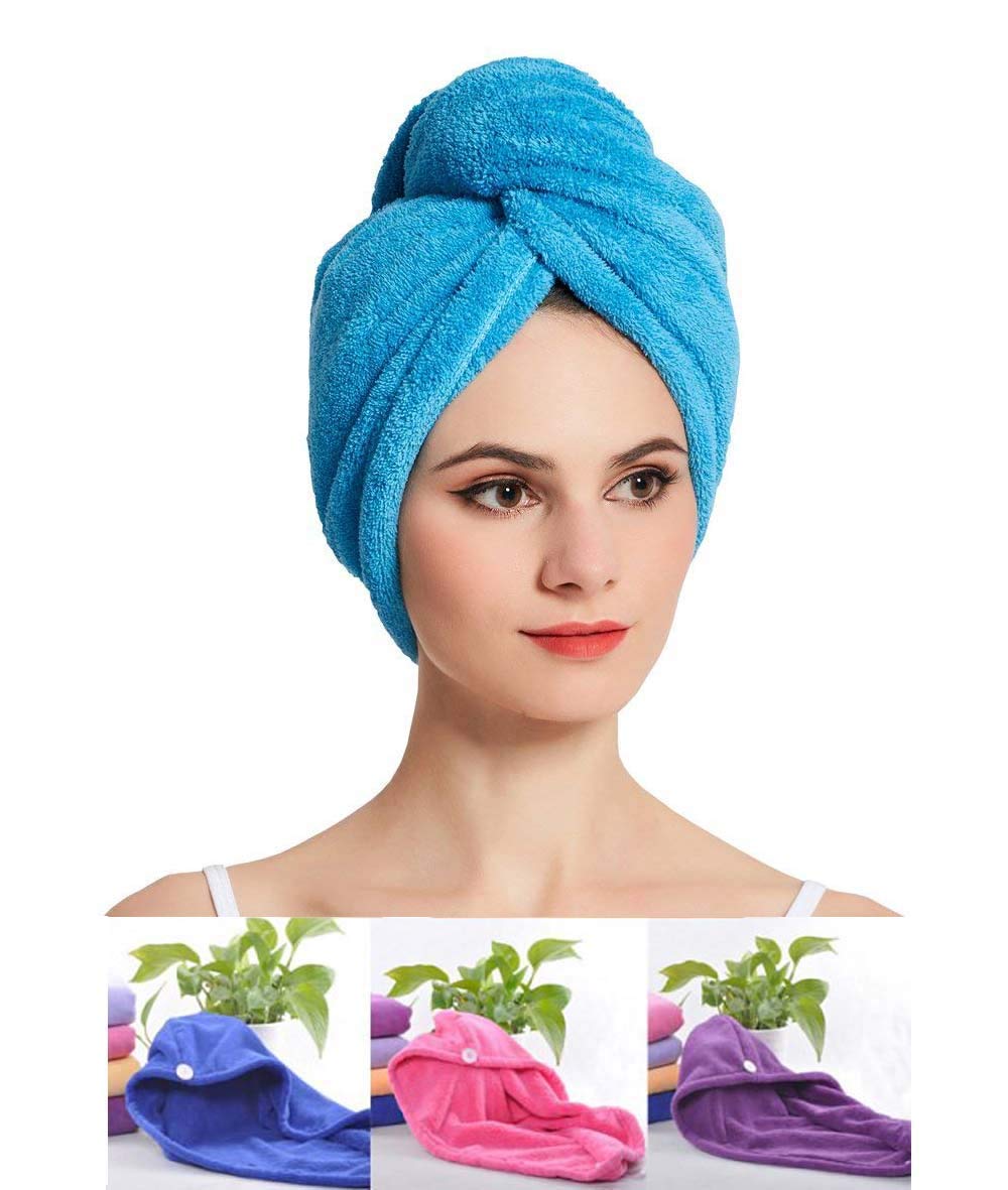 AP & ZP Hair Towel Wrap Absorbent Towel HairDrying Bathrobe Magic Hair Warp Towel Super QuickDrying Microfiber Bath Towel Hair