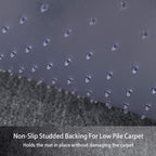 Homek Chair Mat For Carpeted Floors, 53” X 45” Transparent Thick Office Floor Mats For Low Pile Carpet Floors