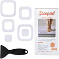 Secopad Non-Slip Bathtub Stickers, 36 PCS Safety Bathroom Tubs Showers Treads Adhesive Decals Scraper (Clear)
