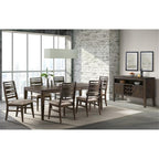 Intercon Kauai Ladder Back w/Cushion Seat(Set of 2) Dining Chair, Brown