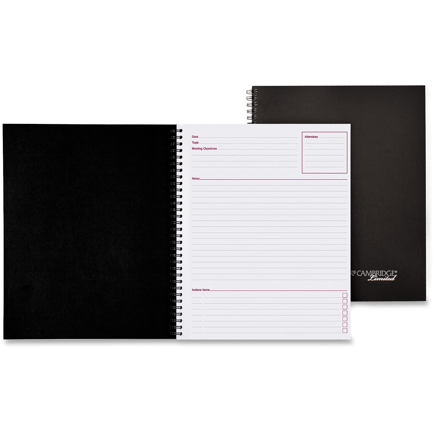 Mead : Cambridge Limited Meeting Notebook, 8 1/2 X 11, 80 Ruled Sheets -:- Sold As 2 Packs Of - 1 - / - Total Of 2 Each