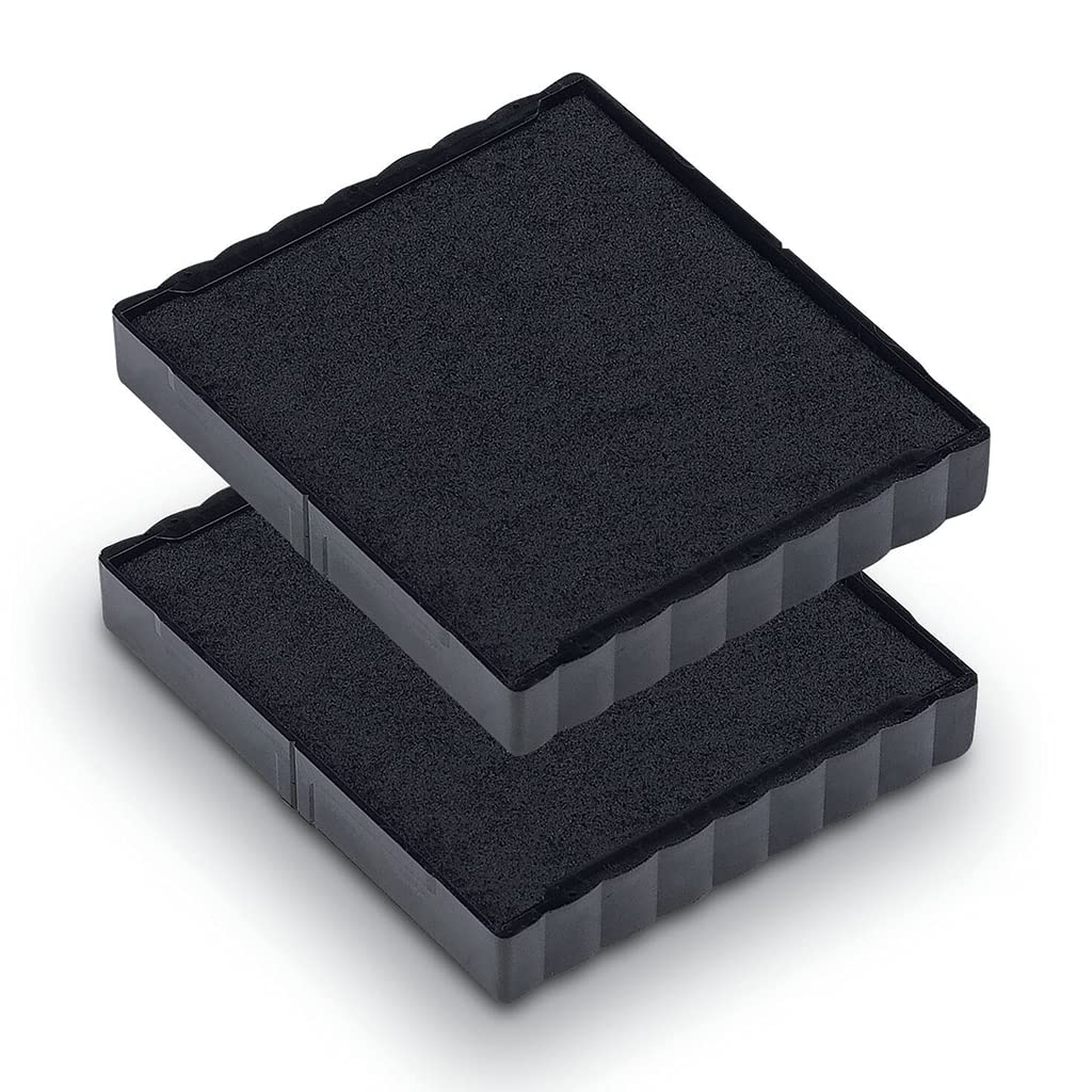 Trodat Replacement Ink Pads 6/4924 - Pack Of 2 - Black Ink - For The Printy 4924, 4940, 4724 And 4740