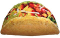 Iscream Snack Shack Photoreal Taco Shaped 18' X 10' Microbead Accent Pillow