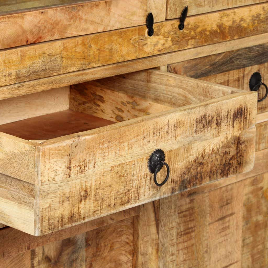 vidaXL Highboard 39.4&quot;x15.7&quot;x68.9&quot; Solid Mango Wood