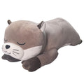 Auspicious beginning 30 Giant Otter Plush Stuffed Animal- Otter Plush Pillow Plushies, Large Sleeping Body Pillow Plush Toy, C