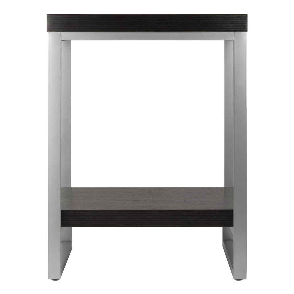 Winsome Wood Jared End Table, Espresso Finish, 18 inches
