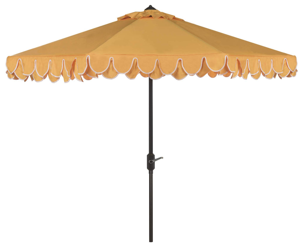 Safavieh Pat8006A Outdoor Collection Elegant Valance Auto Tilt Umbrella