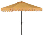 Safavieh Pat8006A Outdoor Collection Elegant Valance Auto Tilt Umbrella