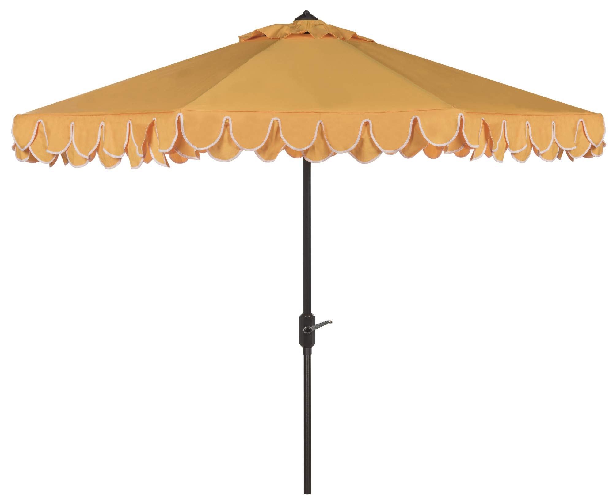 Safavieh Pat8006A Outdoor Collection Elegant Valance Auto Tilt Umbrella