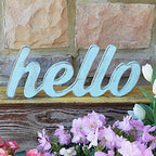 Unfinishedwoodco 15    Script Hello Wall D  Cor, Unfinished Wood