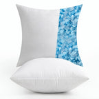 MIULEE Pack of 2 16x16 Pillow Inserts-Decorative Shredded Memory Foam Cooling Throw Pillows-Adjustable Premium Square Wedding Pi
