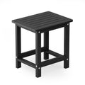 Yefu Small Table Side Tables Outdoor Coffee Table For Patio Living Room Bedroom(Black, Single Layer)