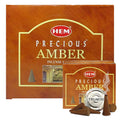 Precious Amber Incense Cones and Cone Incense Burner Bundle Insence Insense Hem Incense