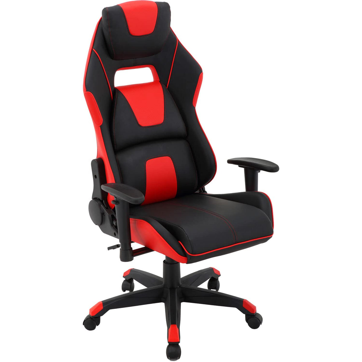 Hanover Commando Ergonomic Gaming Chair, Red/Black