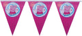 Cartoon Flag Banner Paper Decoration 2 Meter 6 Feet Hanging Party Banner for Kids Birthday Celebration Theme Party Baby Shower C