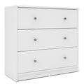 Tvilum Portland 3 Drawer Chest, White