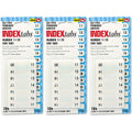 Side-Mount Self-Stick Plastic Index Tab, 104/Pack [Set Of 3]