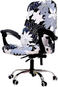 WOMACO Printed Office Chair Covers, Stretch Computer Chair Cover Universal Boss Chair Covers Modern Simplism Style High Back Cha