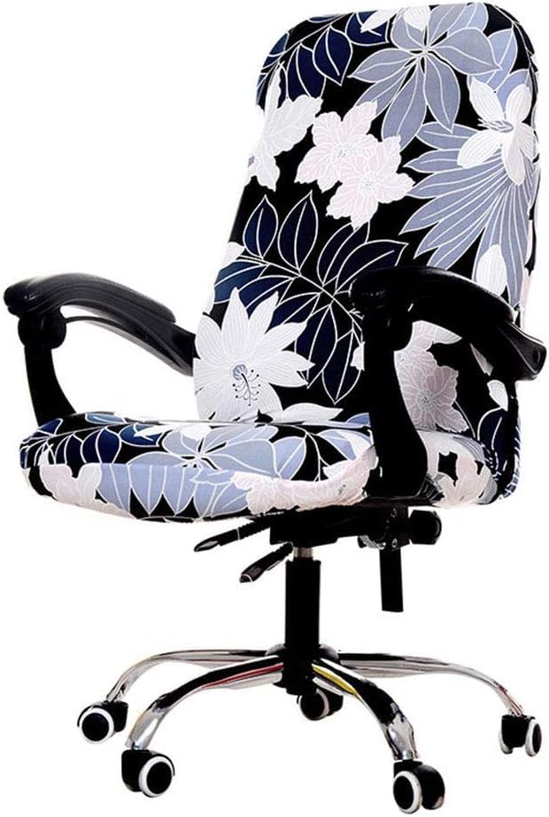 WOMACO Printed Office Chair Covers, Stretch Computer Chair Cover Universal Boss Chair Covers Modern Simplism Style High Back Cha