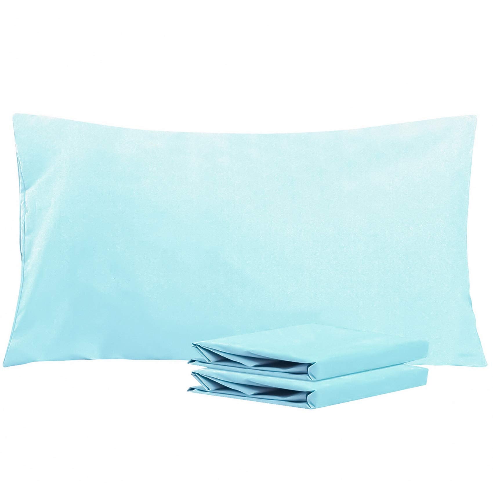 Ntbay King Pillowcase Set - 2 Pack Brushed Microfiber 20X40 Pillowcases - Soft, Wrinkle-Free, Fade-Resistant, Stain-Resistant, A