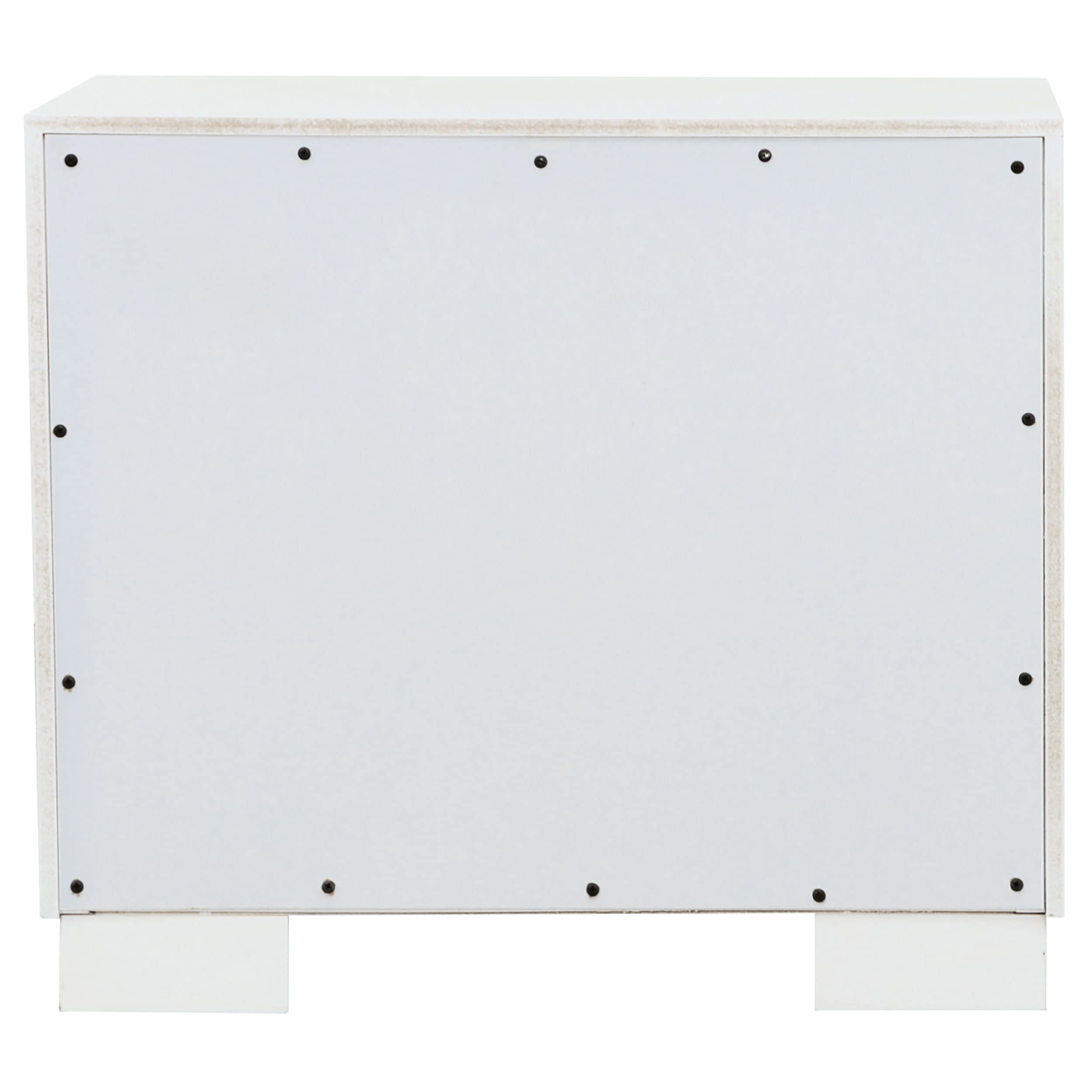 Coaster Furniture Jessica Modern 2 Drawer Nightstand Bedroom Bedside Table Storage Drawers White 202992