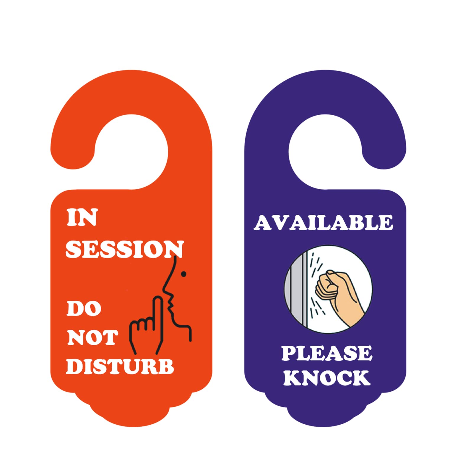 In Session Do Not Disturb Sign, 2Pack Do Not Disturb Door Hanger Sign, Double-Sided, Ideal For Office, Hotel,School,Clinic, Or D