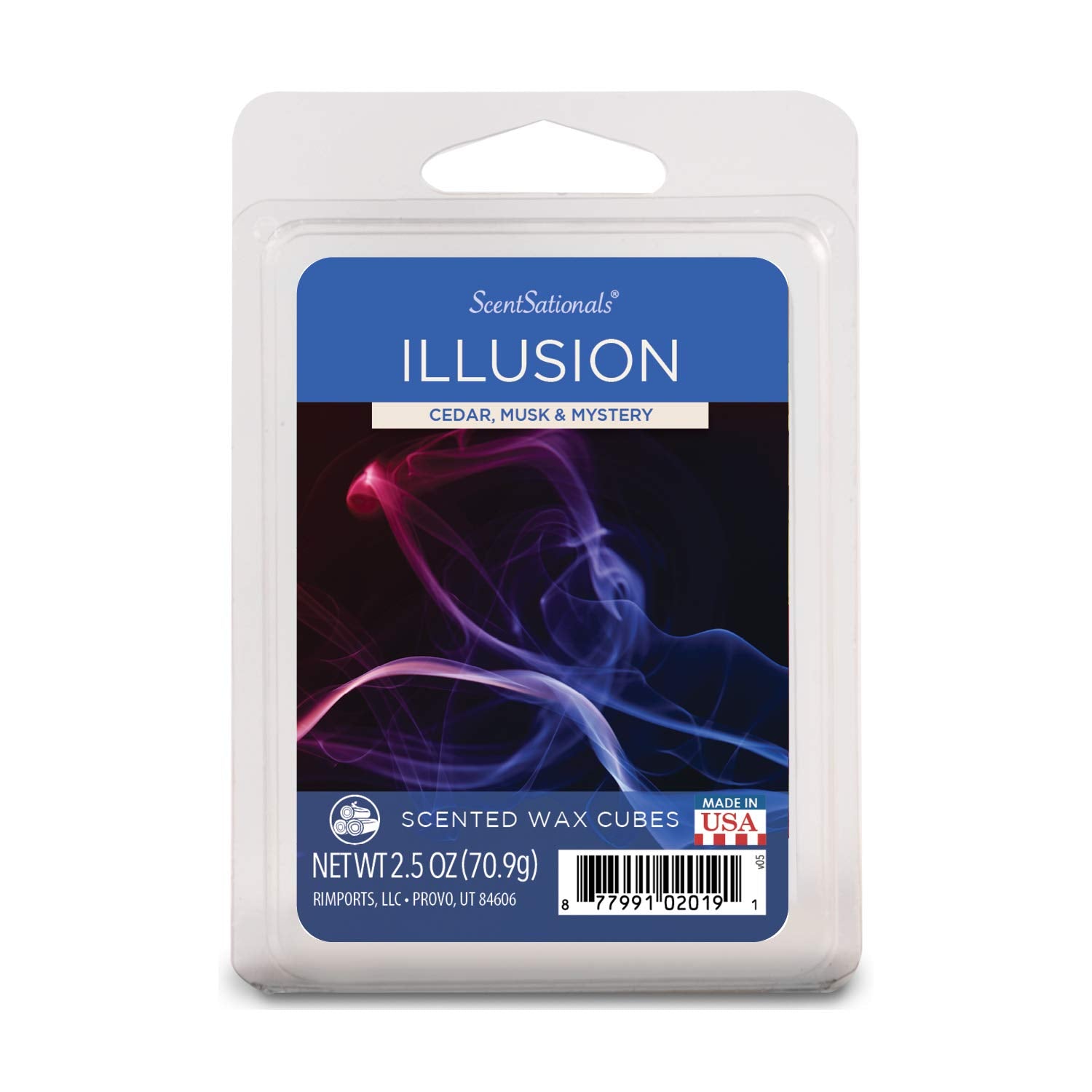 Scentsationals Scented Wax Cubes - Illusion - Fragrance Wax Melts Pack, Electric Home Warmer Tart, Wickless Candle Bar Air Fresh