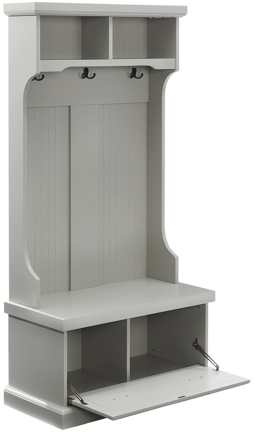 Crosley Furniture Shoreline Hall Tree, Gray