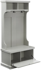 Crosley Furniture Shoreline Hall Tree, Gray