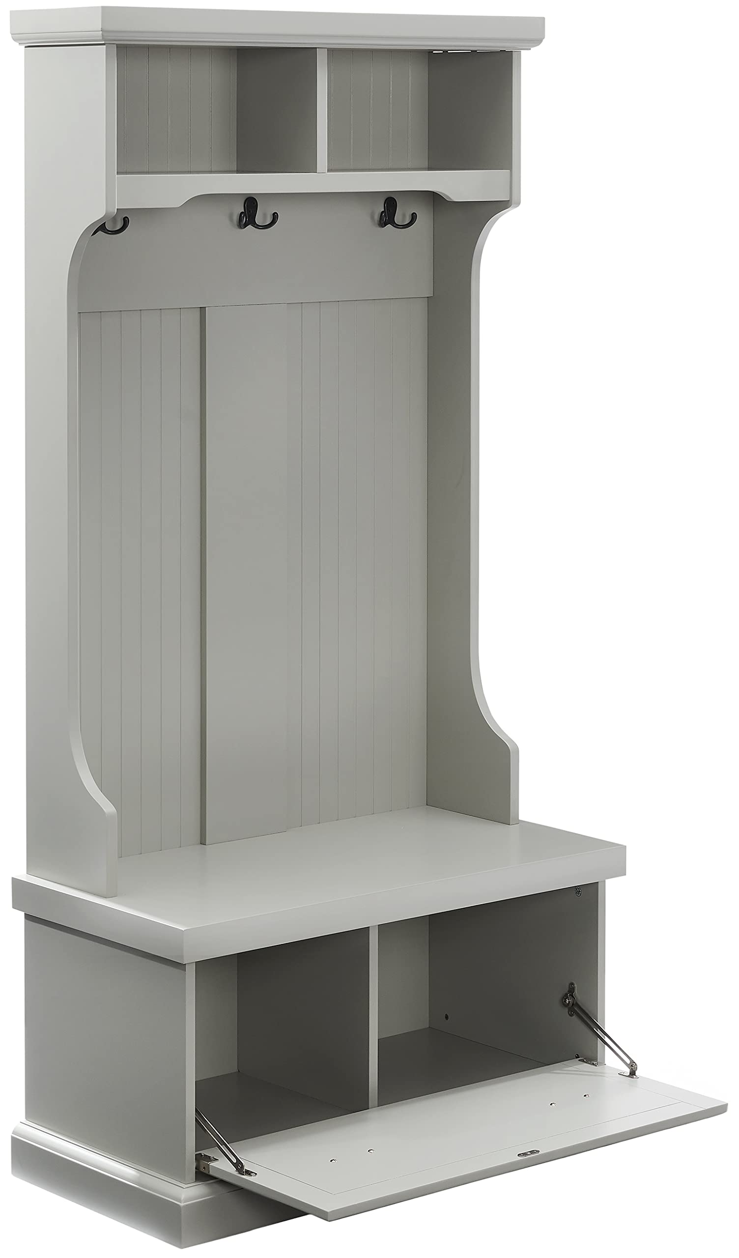 Crosley Furniture Shoreline Hall Tree, Gray