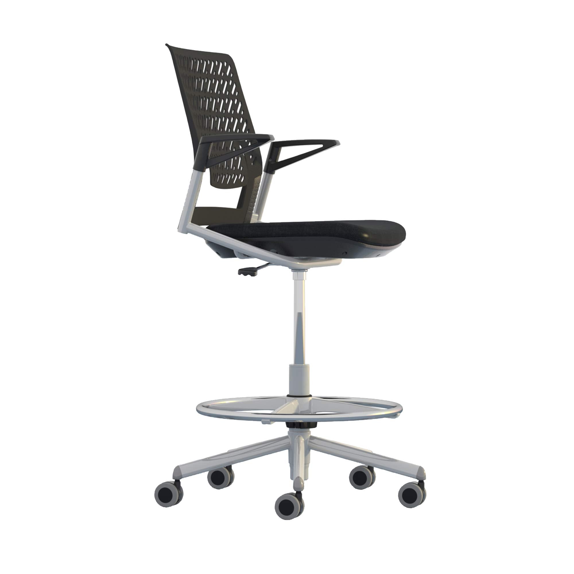 Safco Thesis Flex Back Stool, Black