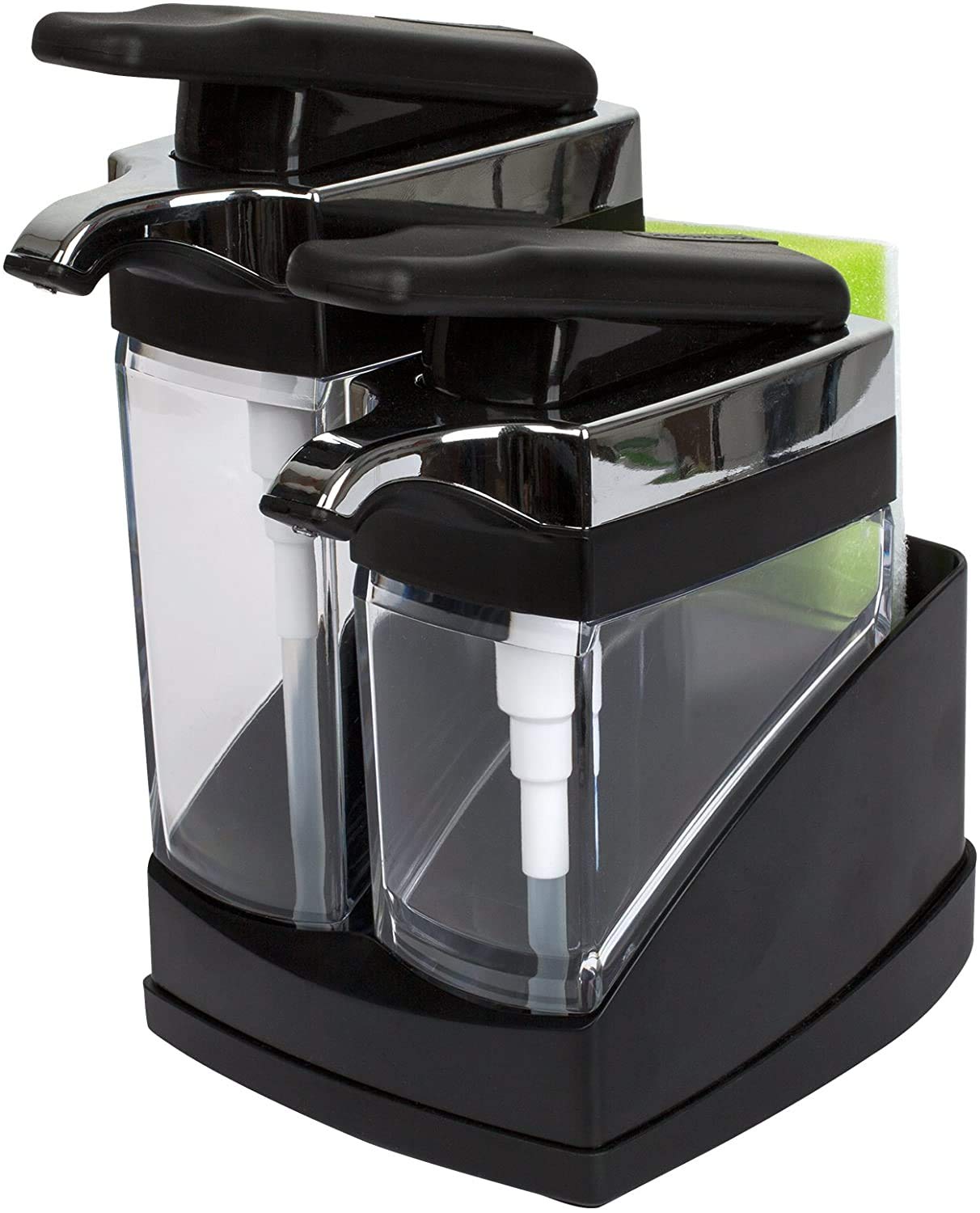 Casabella Sink Sider Duo With Sponge - (Black & Chrome Plating)