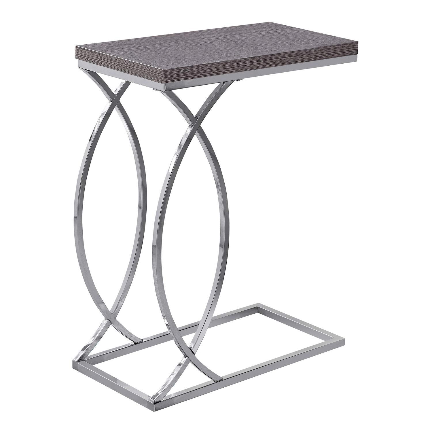 Monarch Specialties I Accent, END, Snack Table, GREY