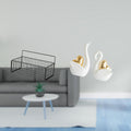 Enakshi Elegant Swan Wire Basket Floating Shelf Organizer For Kitchen Bathroom Living Room Countertop Bookshelf Entrance Art Dec