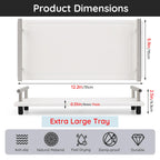 Segbeauty 12X6In Quick Dry Stone Sink Tray, Water Absorbent Instant Drying Diatomite Tray For Sink, Bathroom Tray Countertop Org
