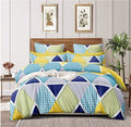 Tib The Intellect Bazaar Glace Cotton Cotton Ac Reversible Comforter Set King Size Double BedRhombus Multi