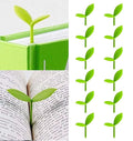 Sprout Little Green Bookmarks Silicone Grass Buds Creative Green Bookmarks, Gifts for Book Lovers Reading, Set of 32