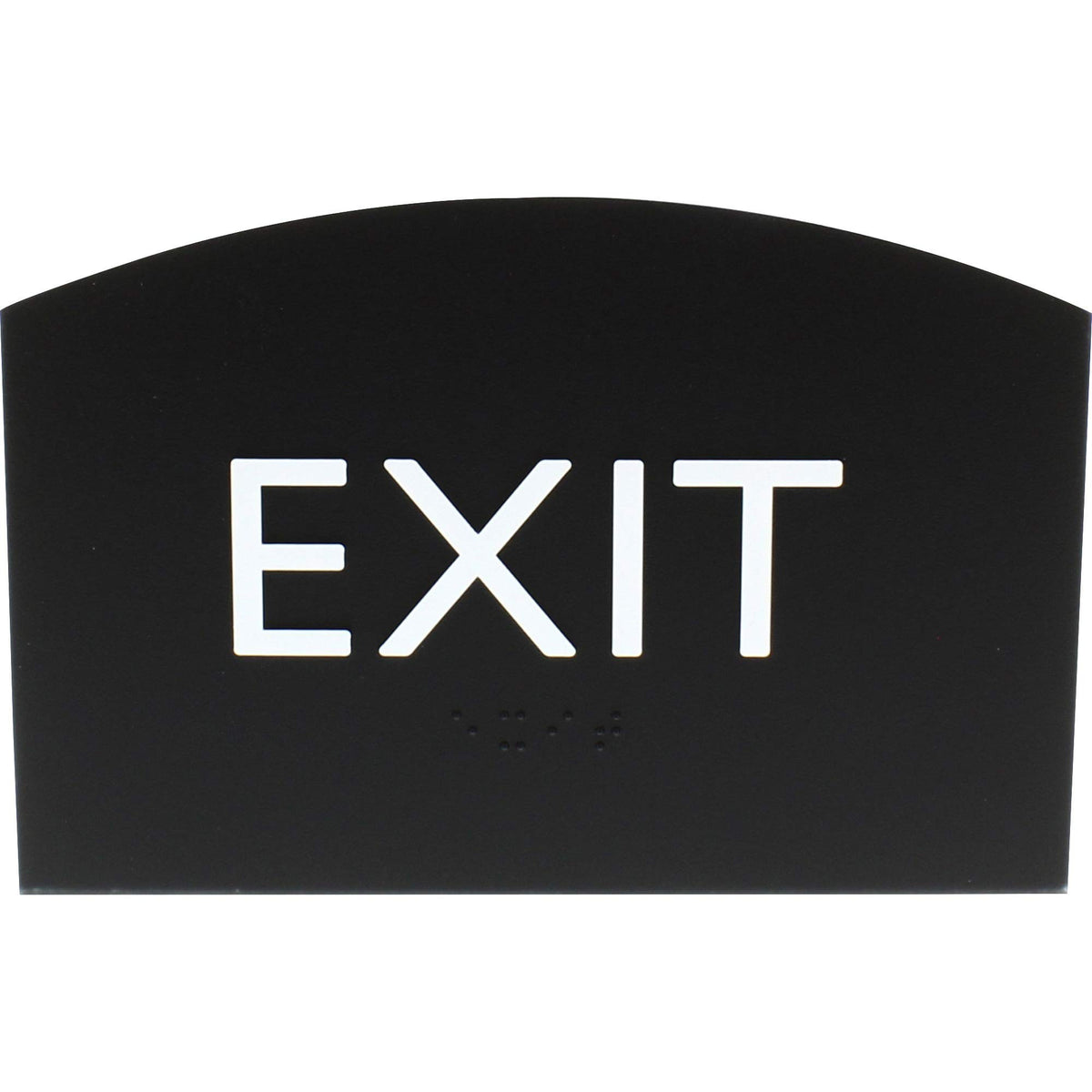 1 Each - 4.5' Width X 0.5' Height - Easy Readability, Braille - Black-2680-Office Supplies